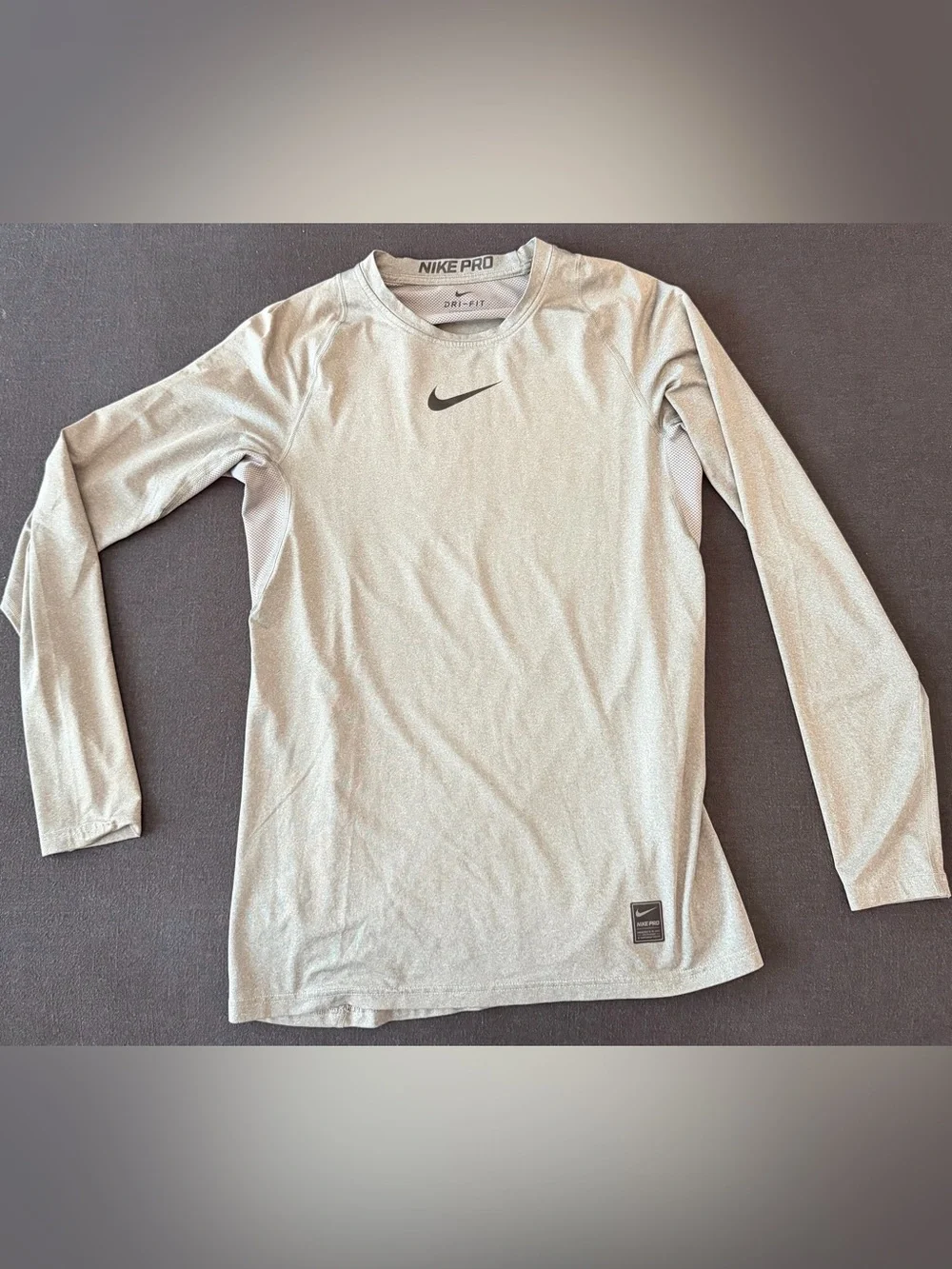 Nike Dri-FIT Long Sleeve Tees in White, Royal Blue & Gray - Lot of 4